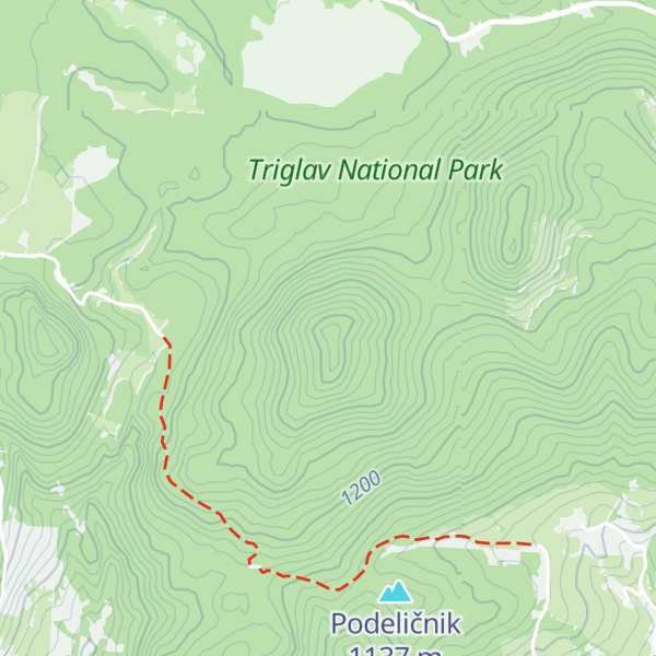 Map of Jeličnik