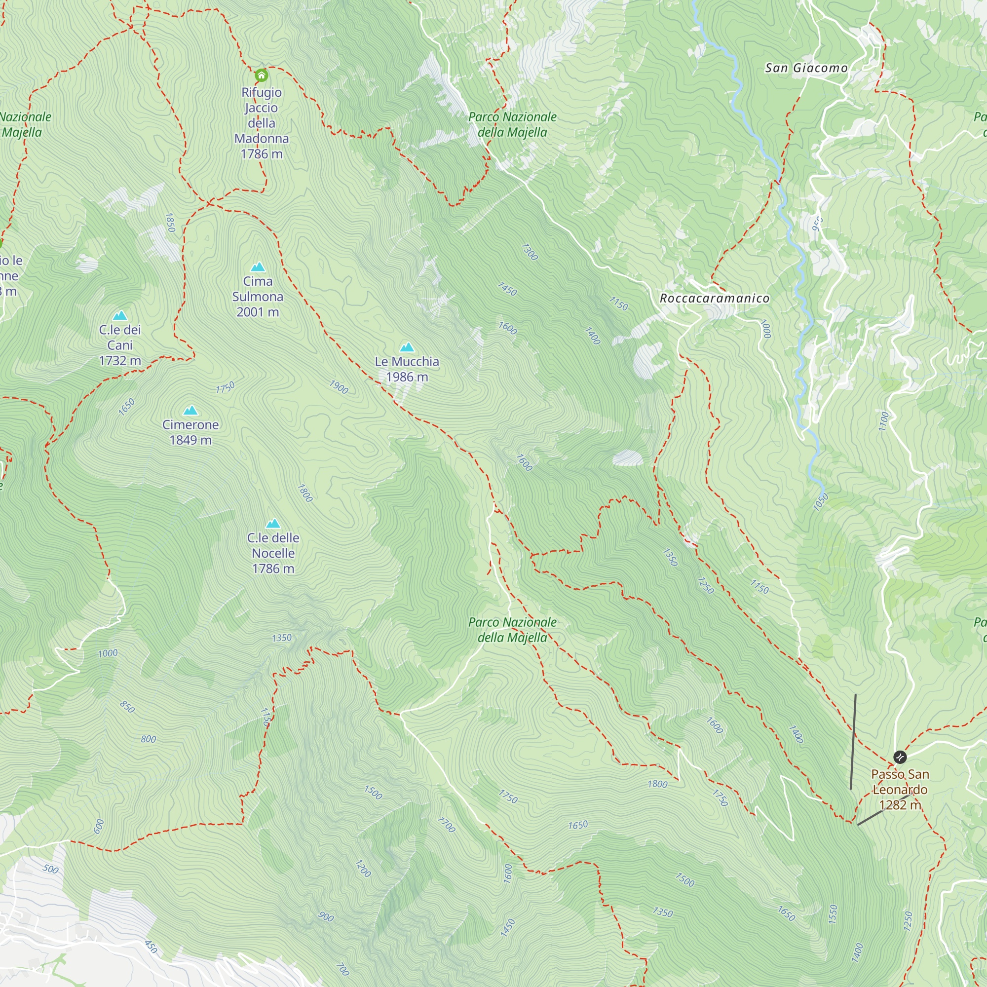 Rifugio Capoposto map