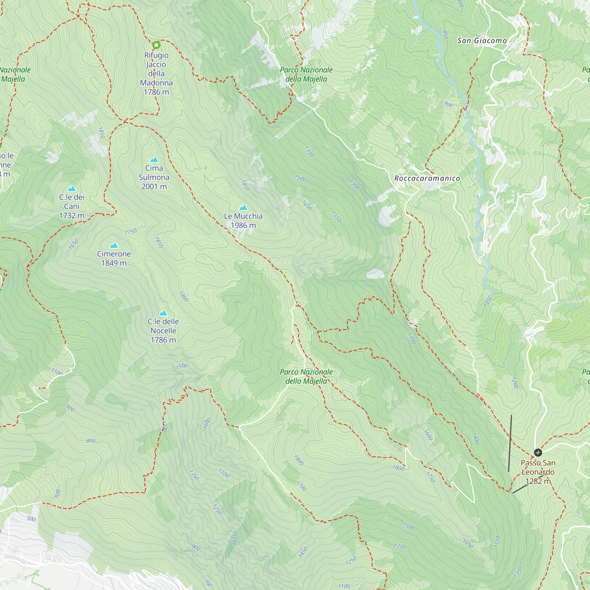 Rifugio Capoposto map