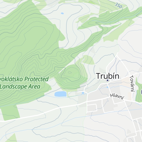 Map of Trubínský vrch