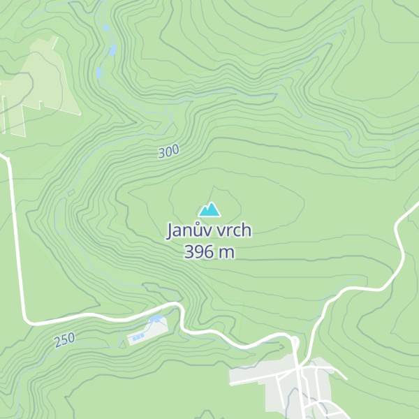 Map of Janův vrch