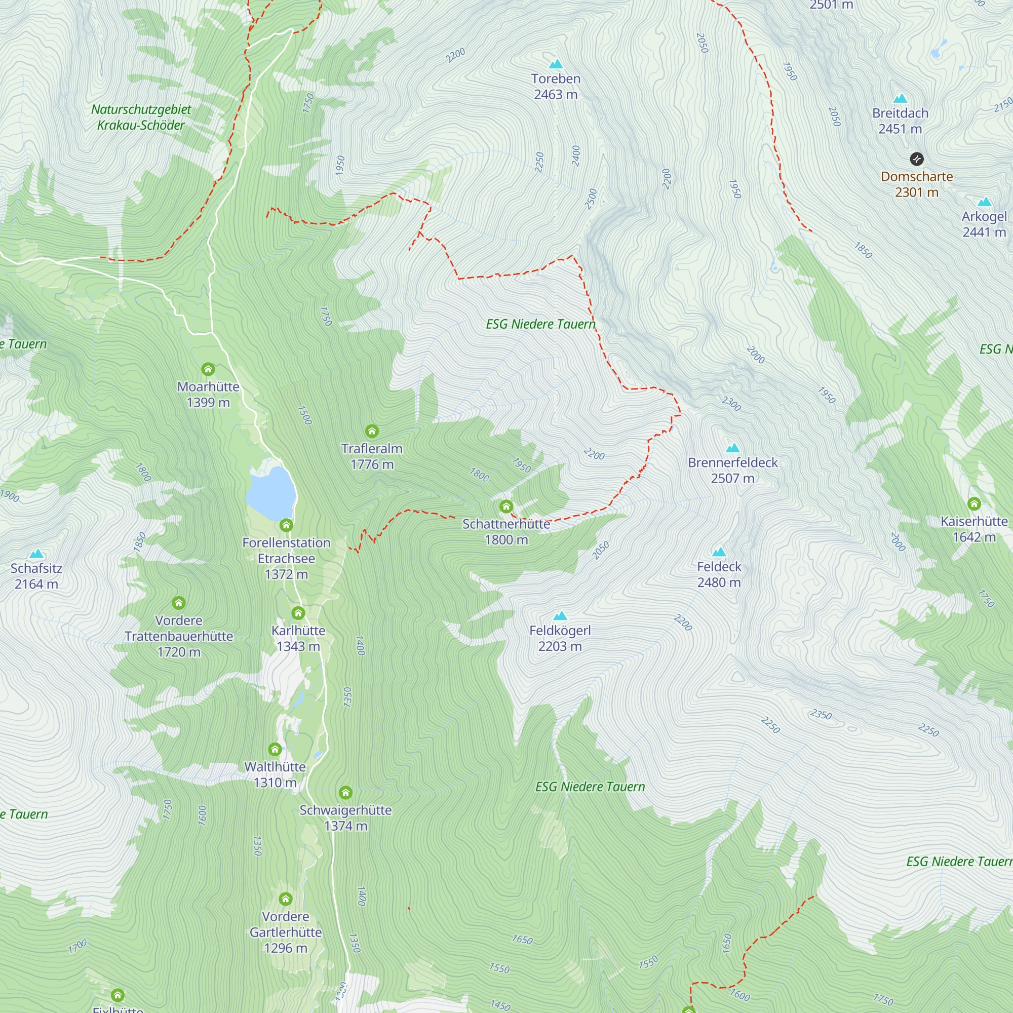 Schattnerhütte map