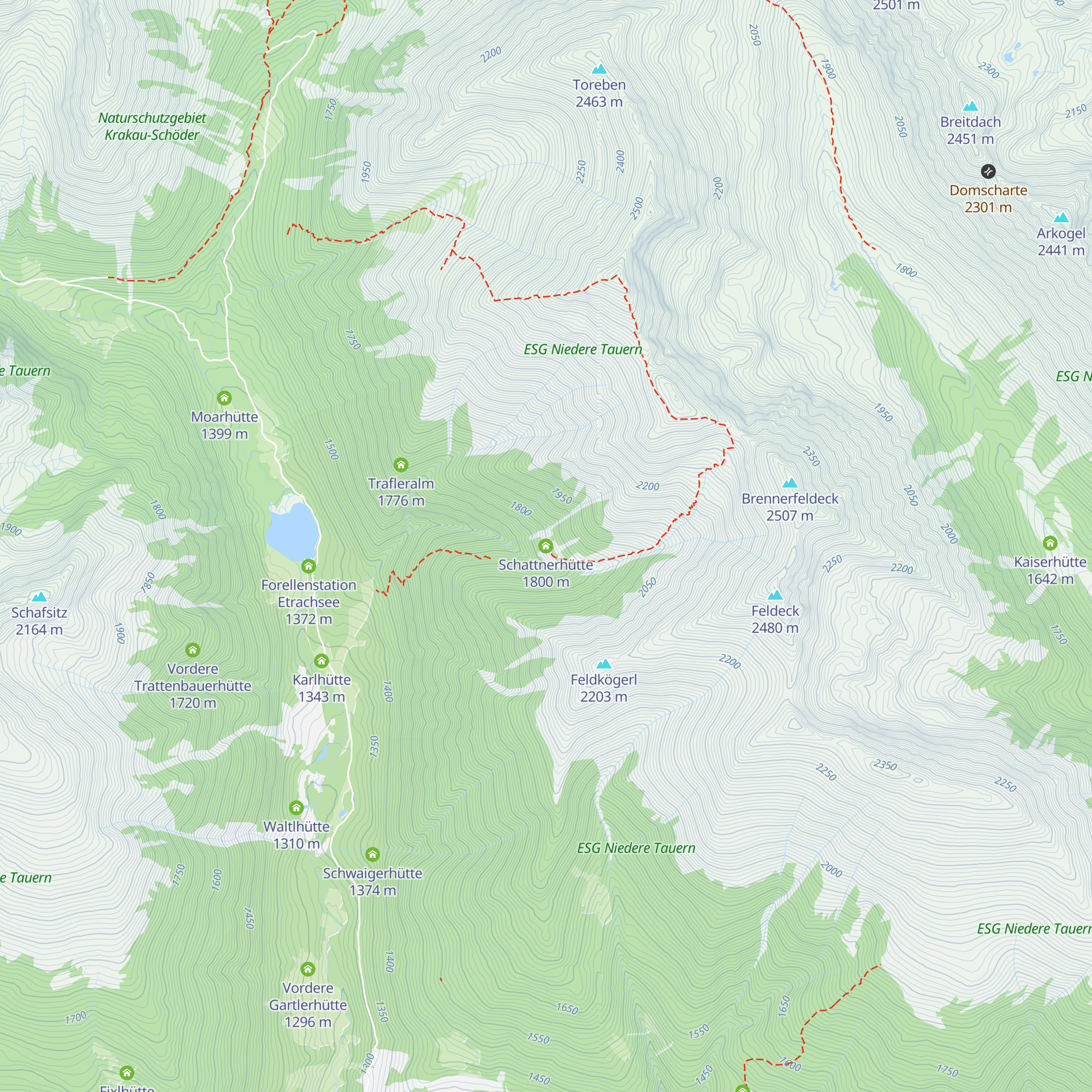Schattnerhütte map