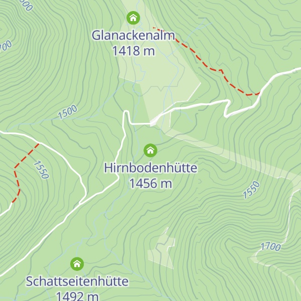 Map of Hirnbodenhütte