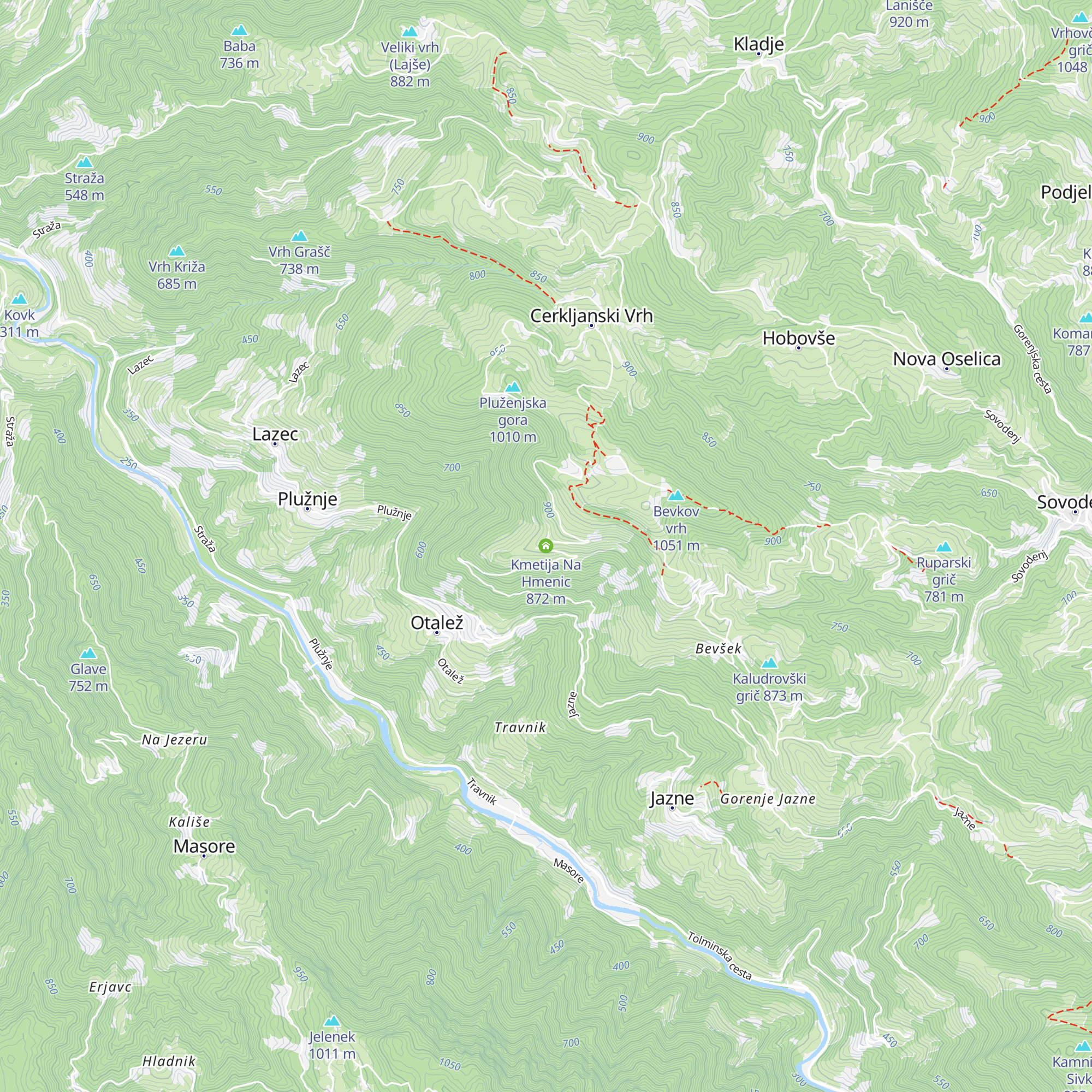 Kmetija Na Hmenic map