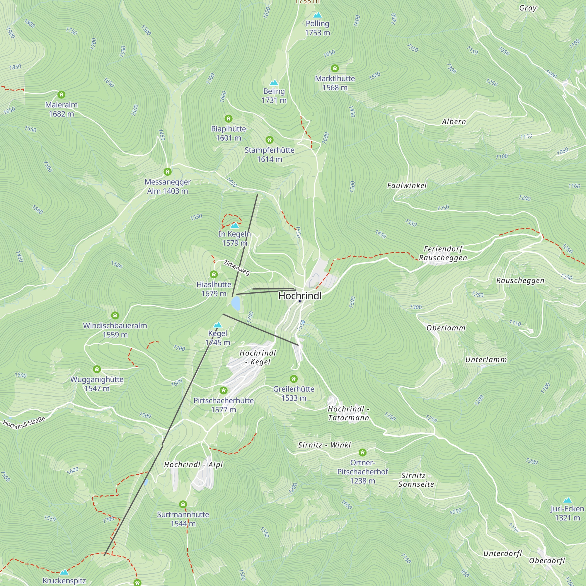 Bauernstubn map
