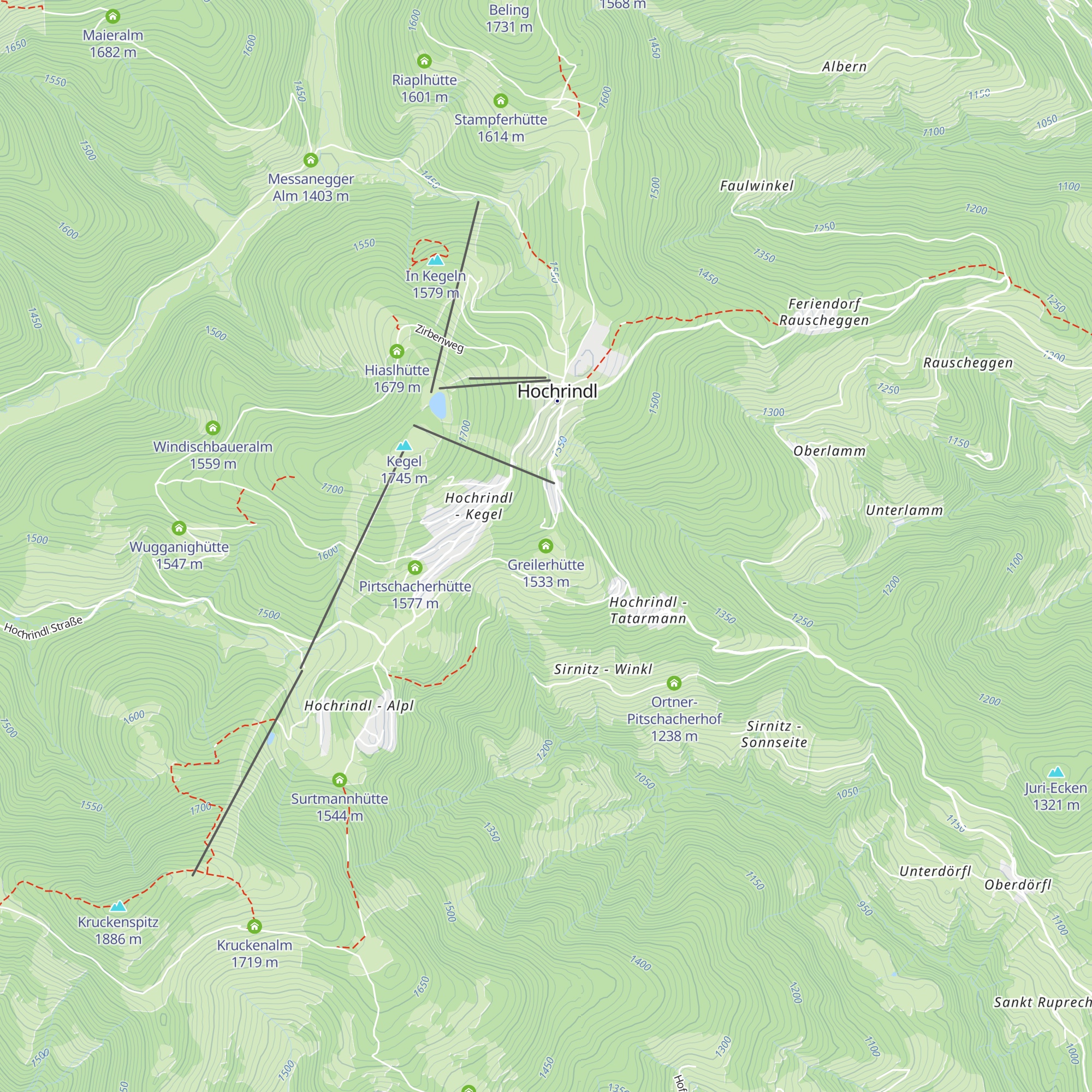 Greilerhütte map