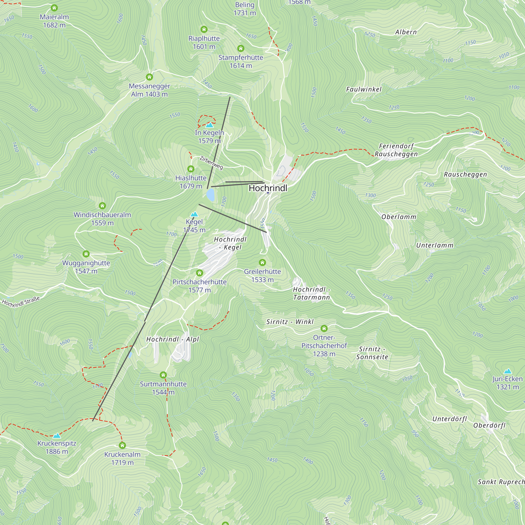 Greilerhütte map