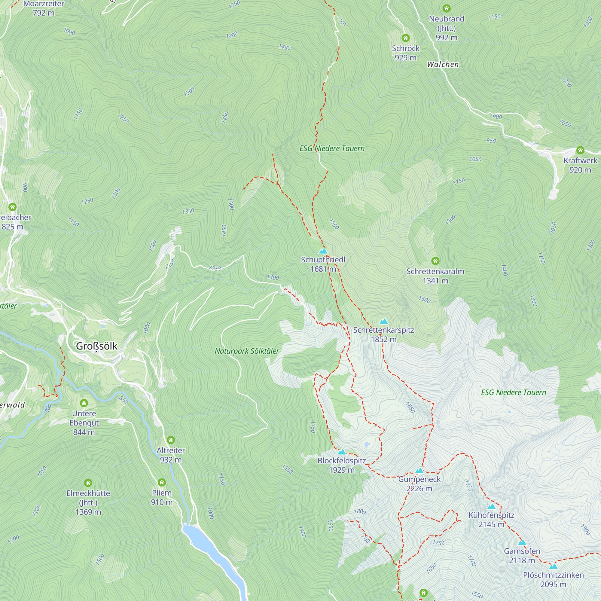 Adambauerhütte map