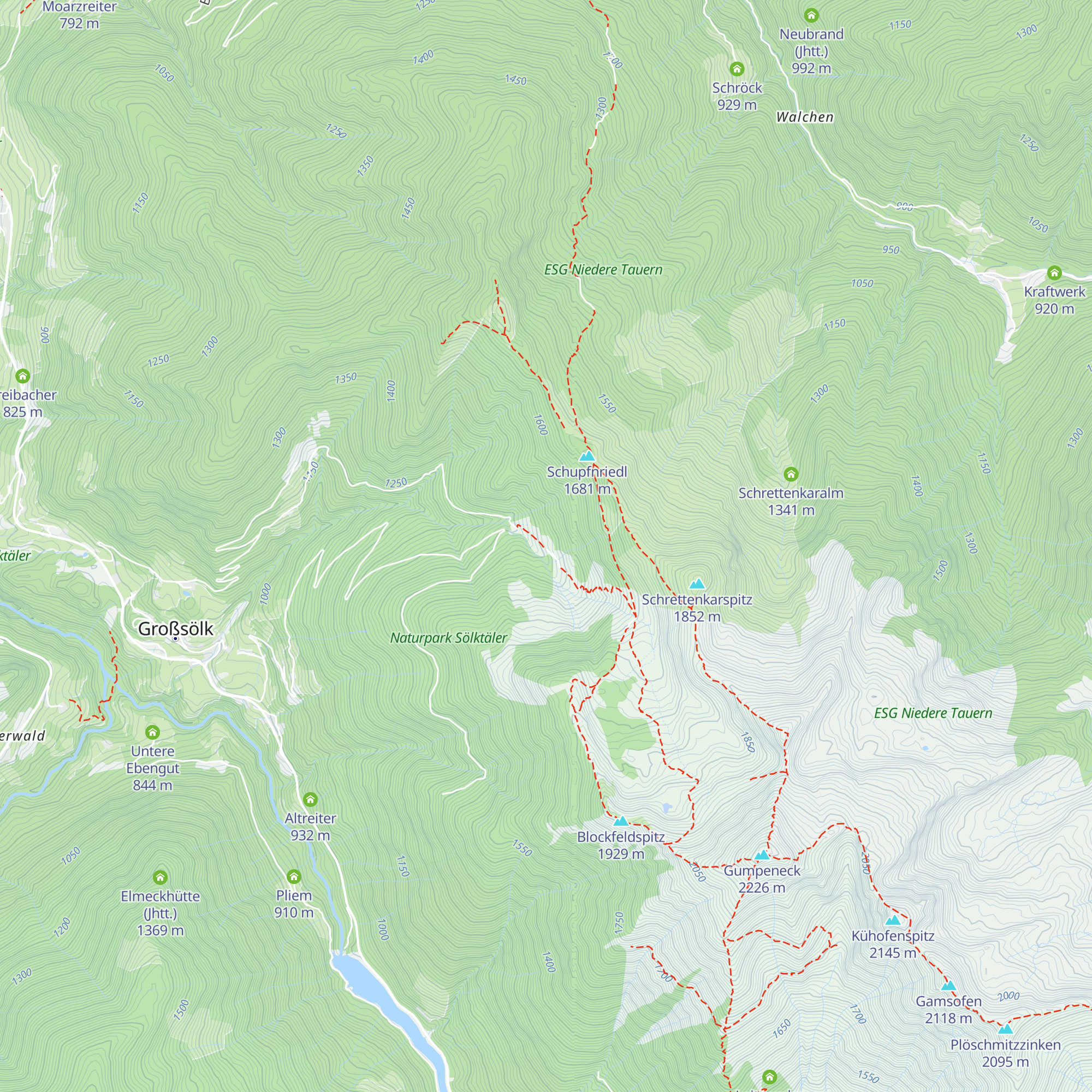 Adambauerhütte map