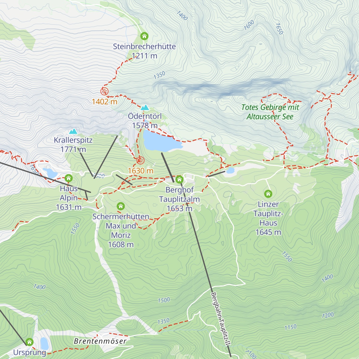 Berghof Tauplitzalm map