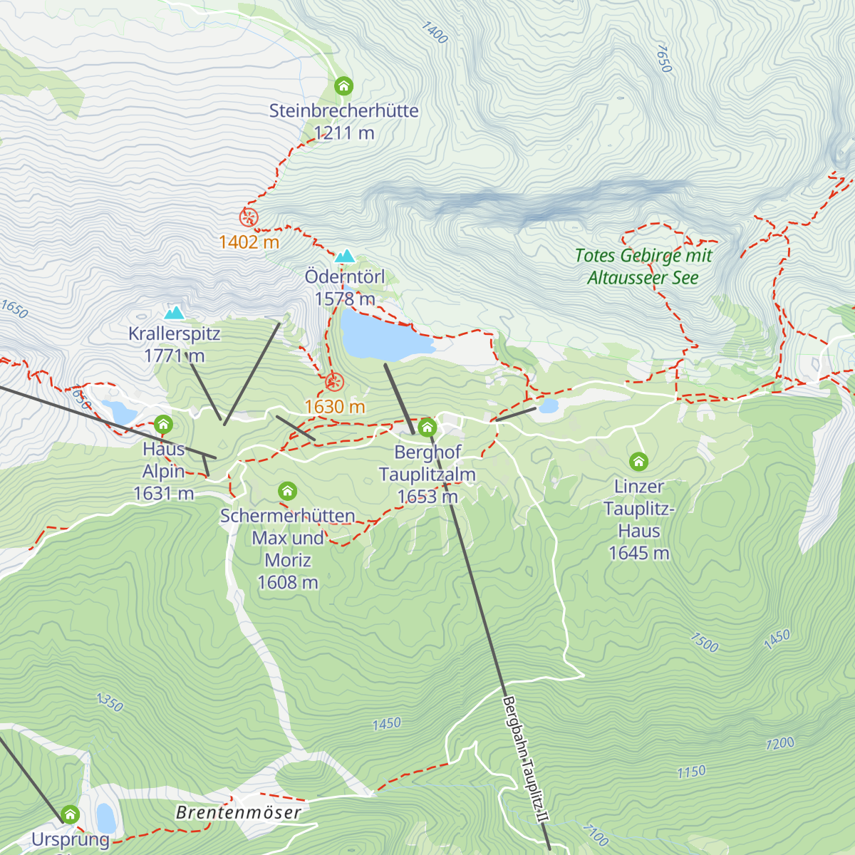 Berghof Tauplitzalm map