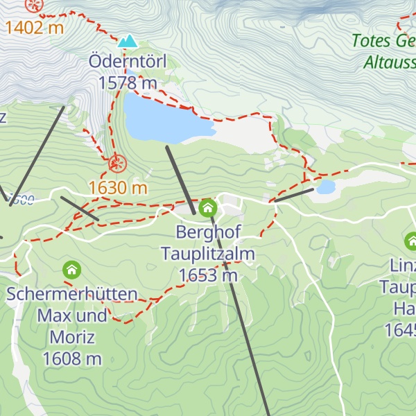 Map of Berghof Tauplitzalm