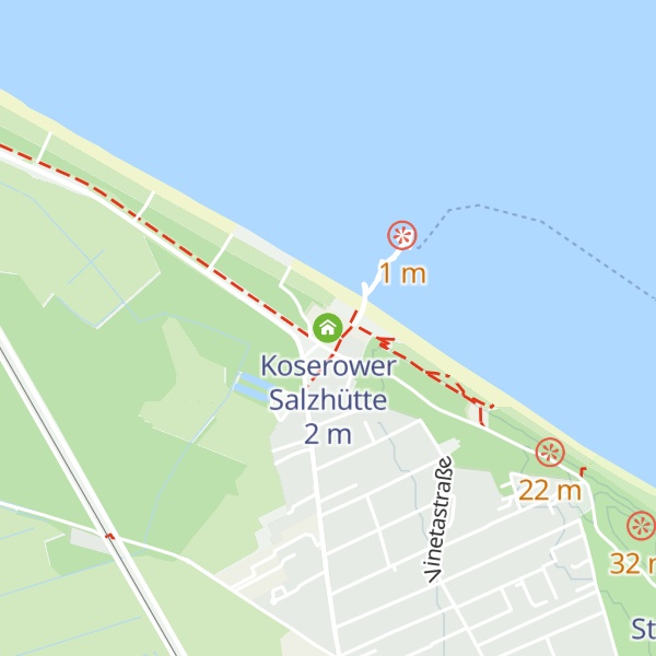Map of Koserower Salzhütte