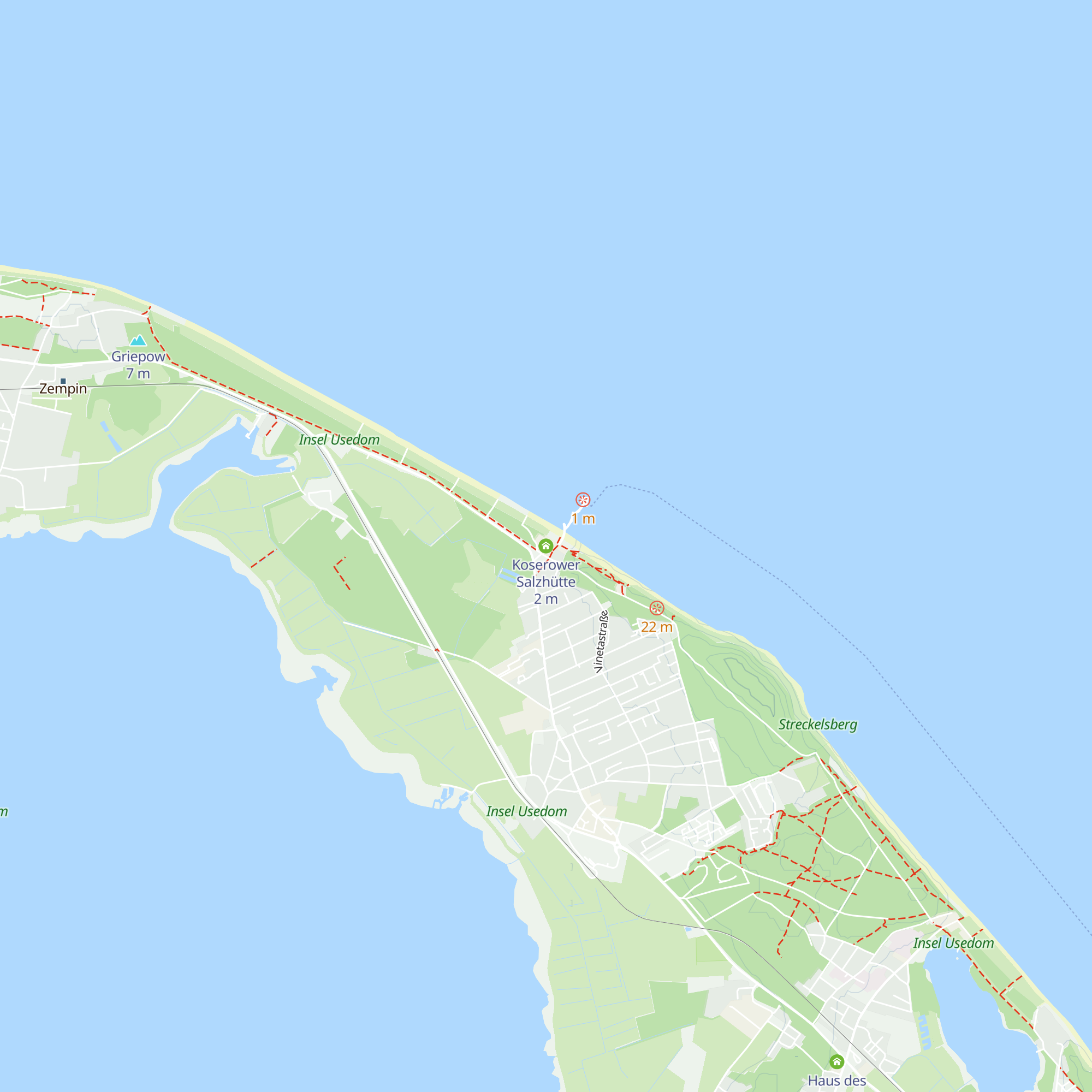 Koserower Salzhütte map