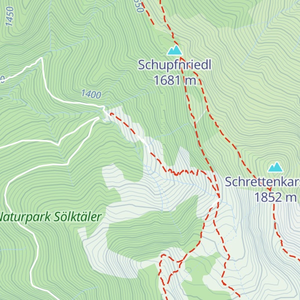 Map of Schönwetterhütte