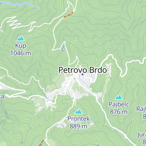 Map of Planinski dom Petrovo Brdo