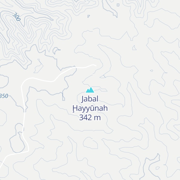 Map of Jabal Ḩayyūnah