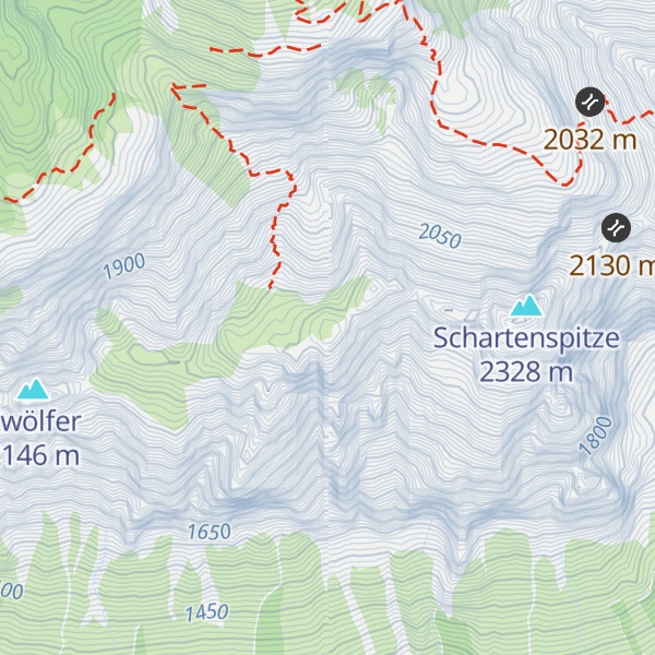 Map of Steinfeldspitze-Südwest-Gipfel