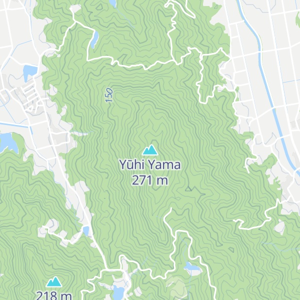 Map of Yūhi Yama