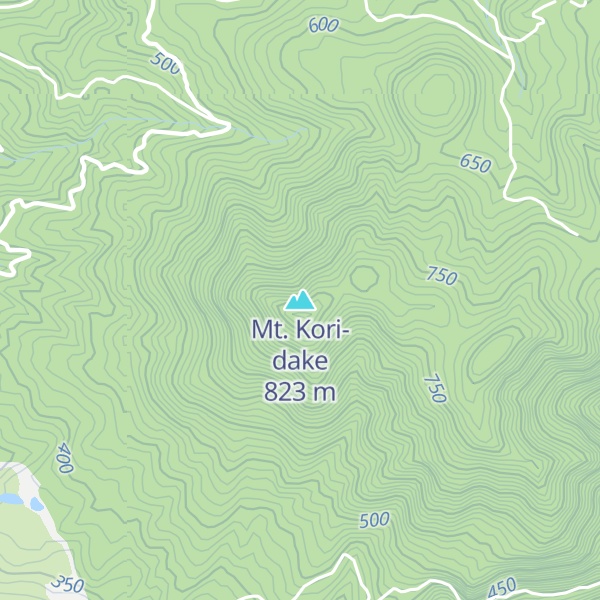 Map of Mt. Kori-dake