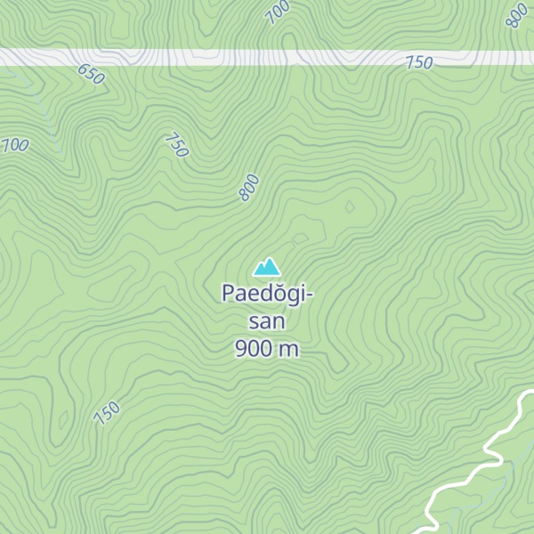 Map of Paedŏgi-san