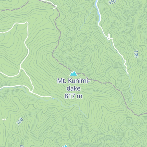 Map of Mt. Kunimi-dake