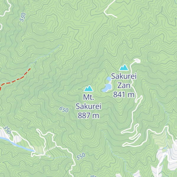 Map of Mt. Sakurei