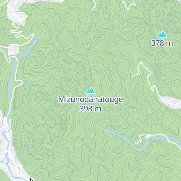 Map of Mizunodairatouge