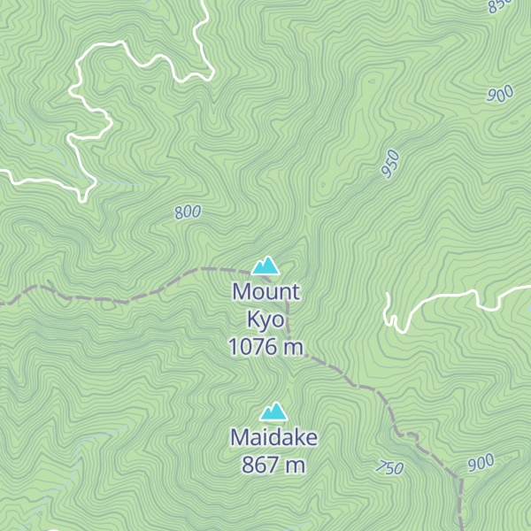 Map of Mount Kyo