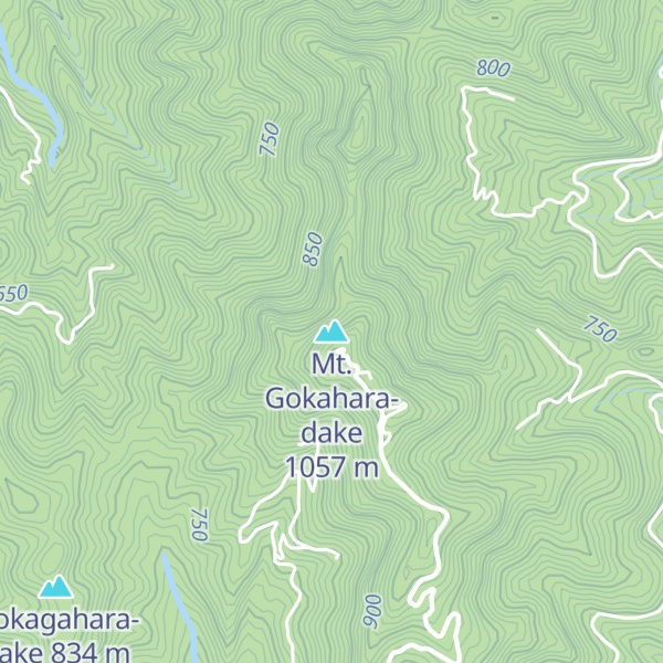 Map of Mt. Gokahara-dake