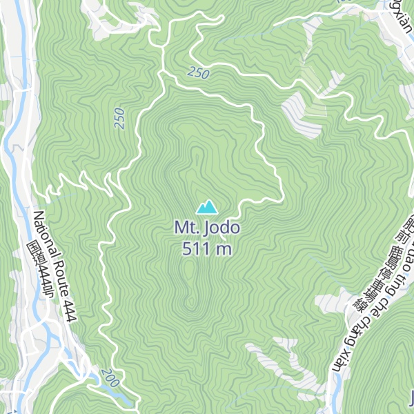 Map of Mt. Jodo