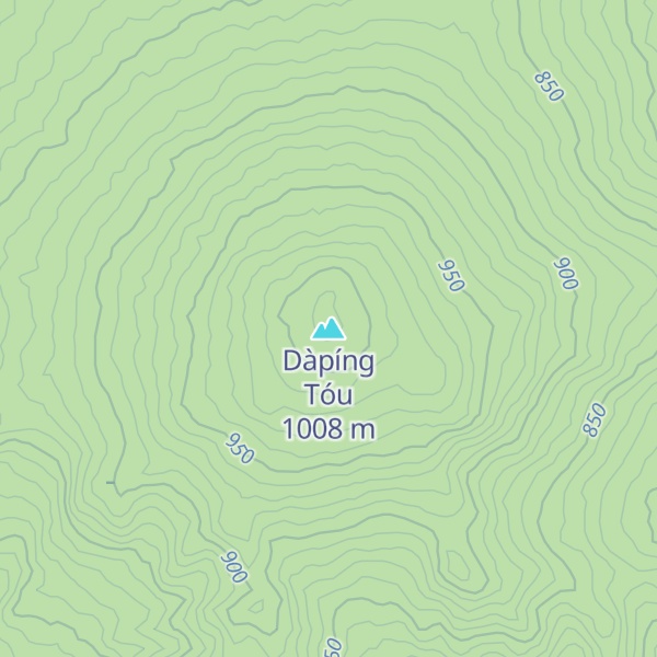 Map of Dàpíng Tóu