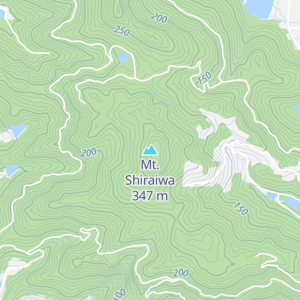 Map of Mt. Shiraiwa