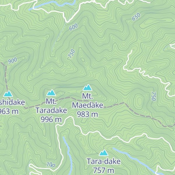 Map of Mt. Maedake