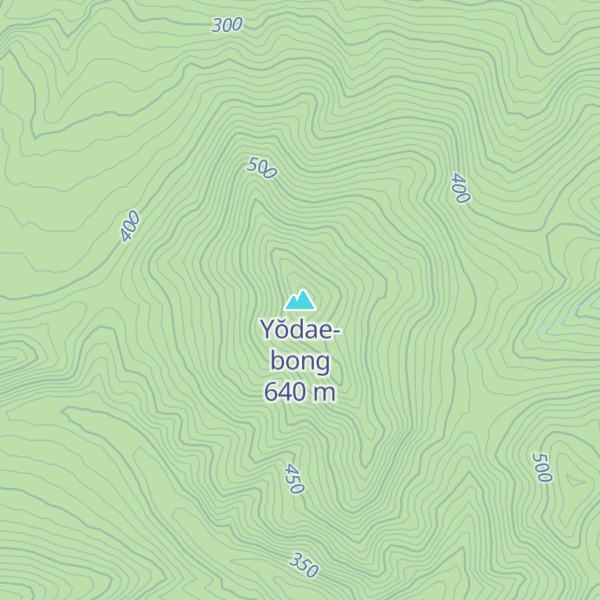 Map of Yŏdae-bong