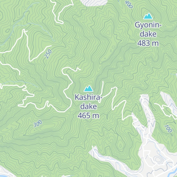 Map of Kashira-dake