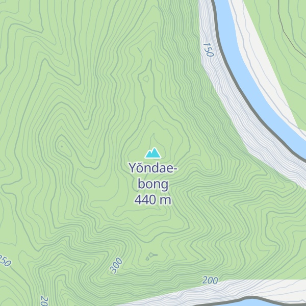Map of Yŏndae-bong