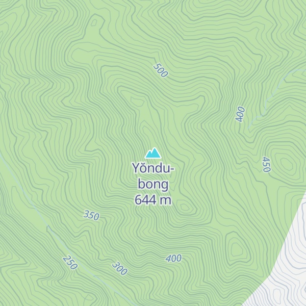 Map of Yŏndu-bong