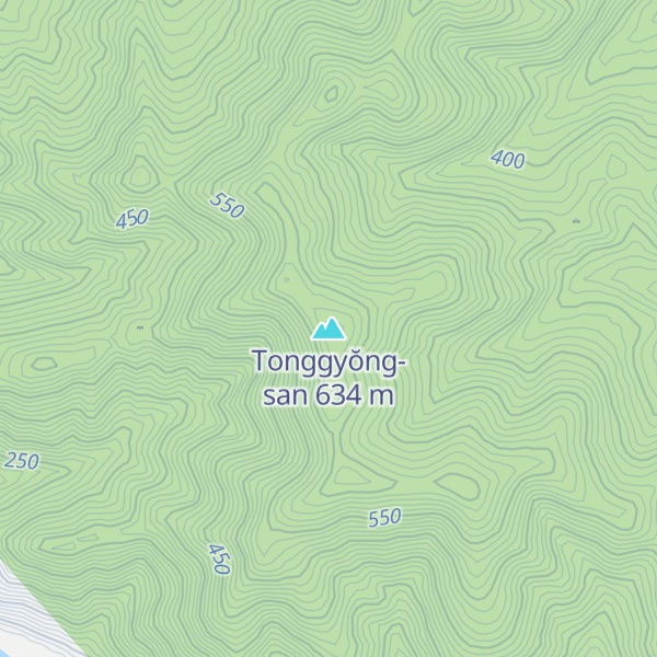 Map of Tonggyŏng-san