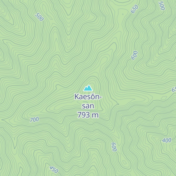 Map of Kaesŏn-san