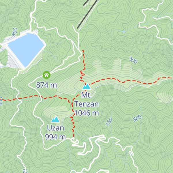 Map of Mt. Tenzan