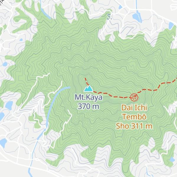 Map of Mt.Kaya