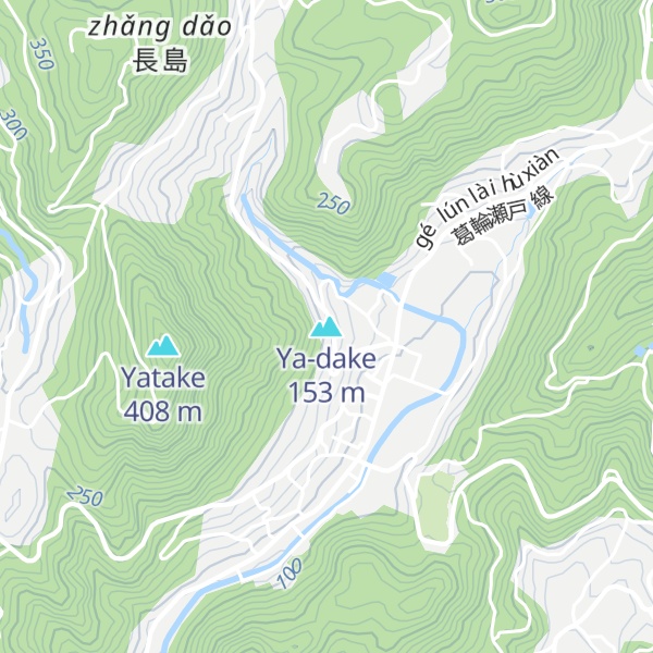 Map of Ya-dake