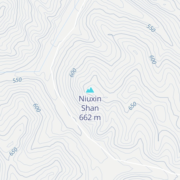 Map of Niuxin Shan