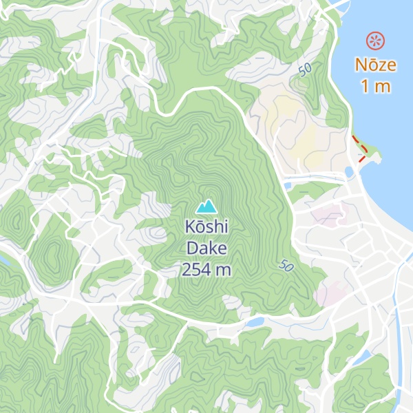 Map of Kōshi Dake