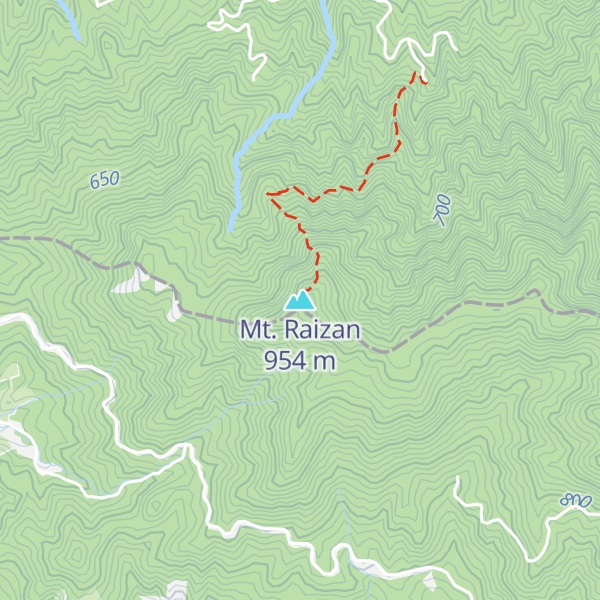 Map of Mt. Raizan