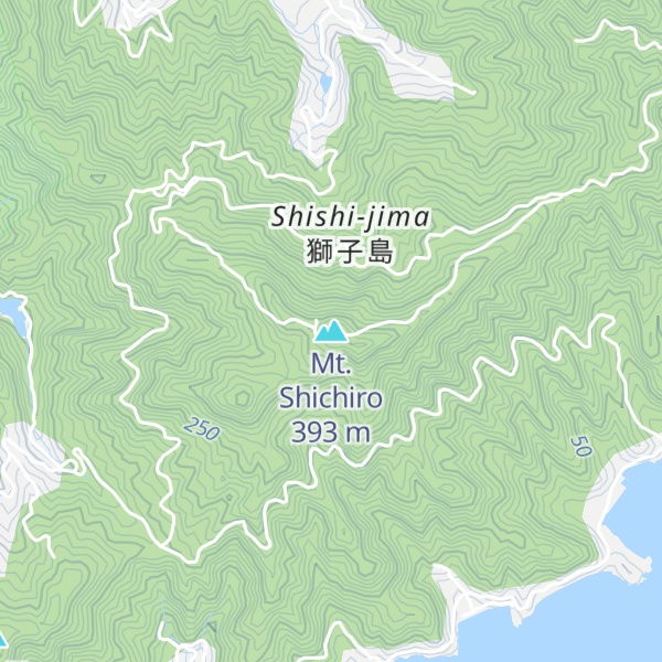 Map of Mt. Shichiro