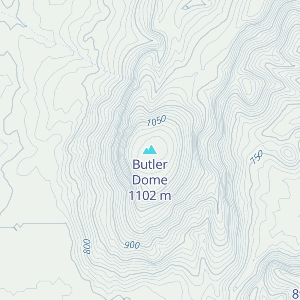 Map of Butler Dome