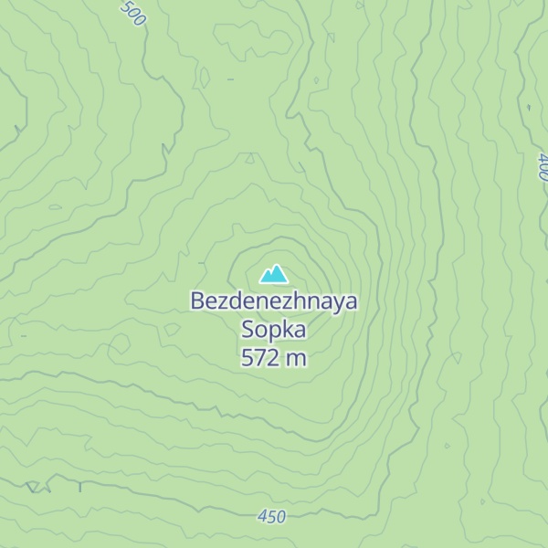 Map of Bezdenezhnaya Sopka